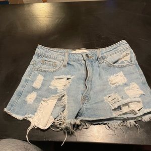 Nature Light Blue Jean Shorts